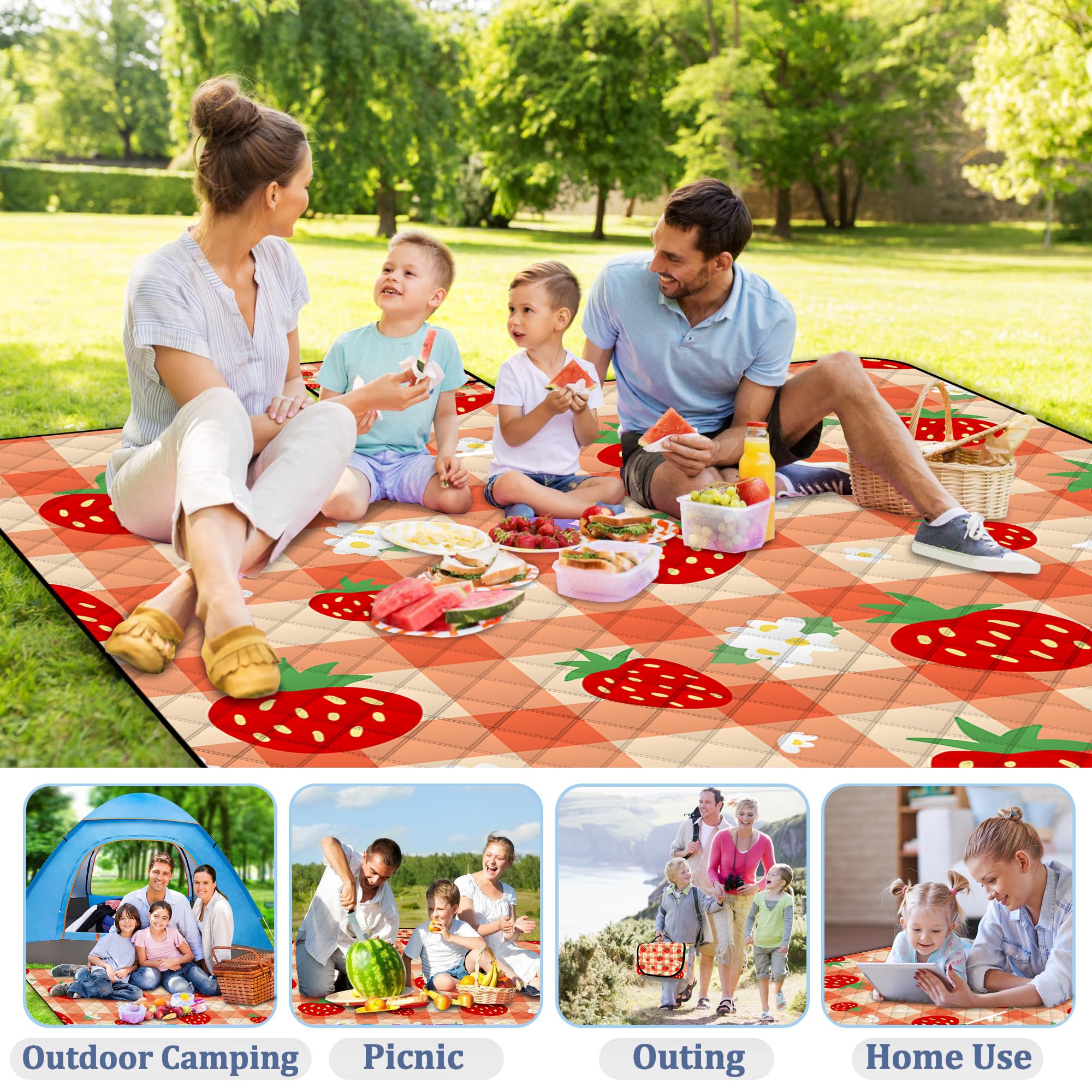 Poedist laid out at a park with picnic items showing easy cleanup