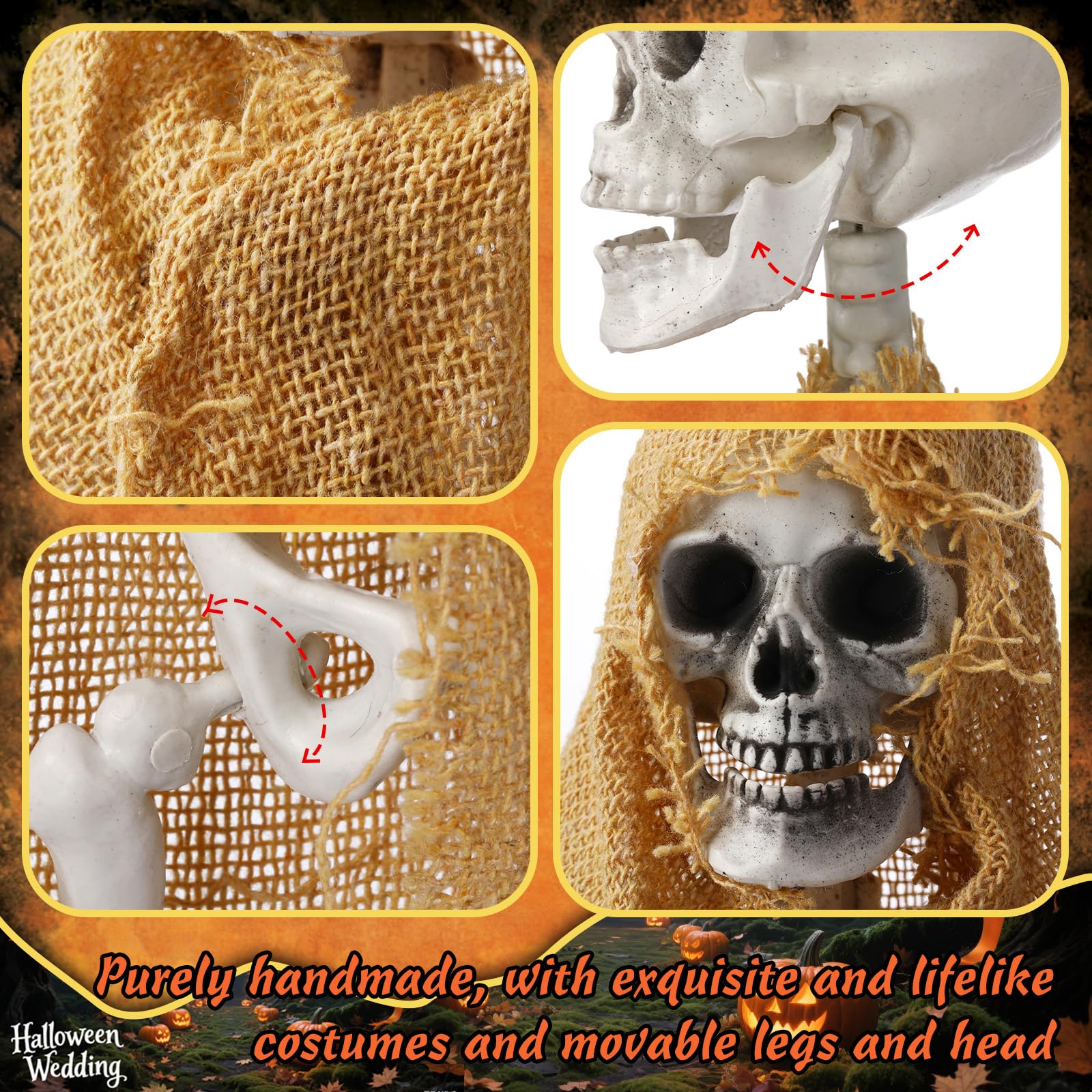 Poen top hanging loop ready to suspend skeletons easily for displays