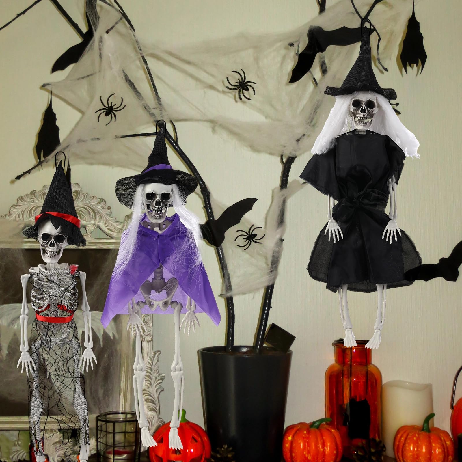 Poen skeleton next to ruler showing 16-inch scale for sizing and placement