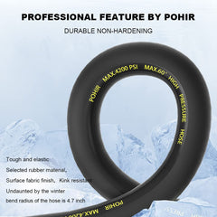 POHIR 3/8" quick-connect detail for fast secure hookup benefit