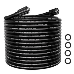POHIR 50ft hose front view showing full length and connectors for easy replacement