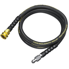 POHIR front view of 10ft whip hose showing compact design and quick-connect benefit