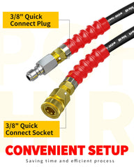 POHIR hose cutaway showing high tensile steel braid for reinforced strength