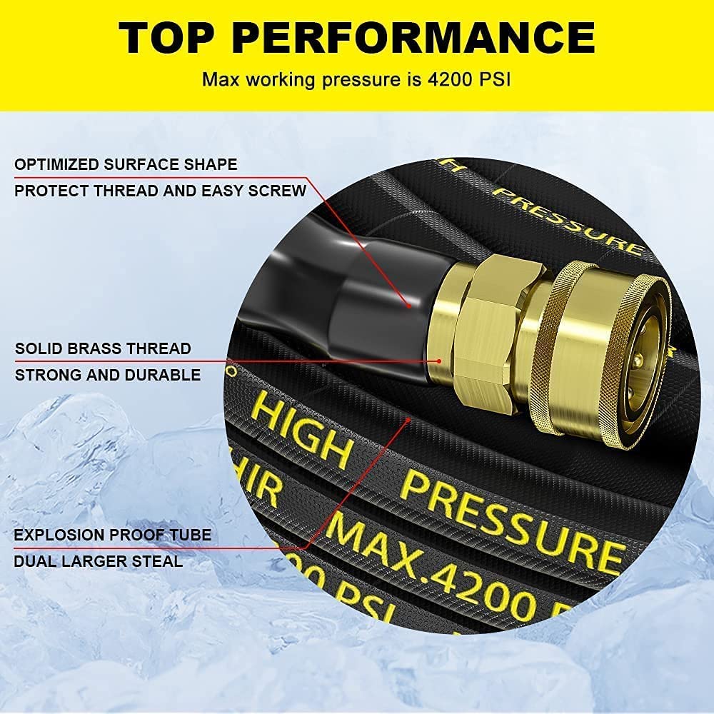 POHIR hose wound on reel demonstrating easy storage and tangle prevention