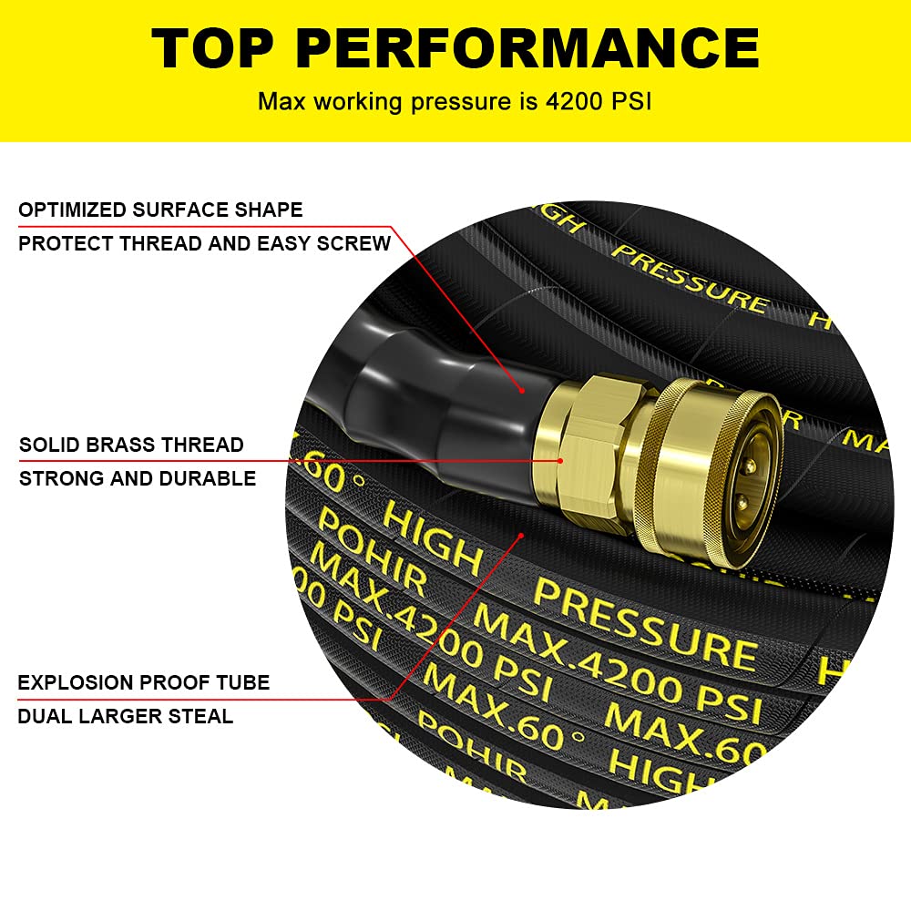 POHIR lifestyle garage cleaning with hose for professional results