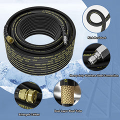 POHIR hose quick-connect fitting close-up for fast secure attachment