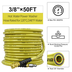 POHIR detail of 3/8" quick-connect fitting showing secure leak-free seal