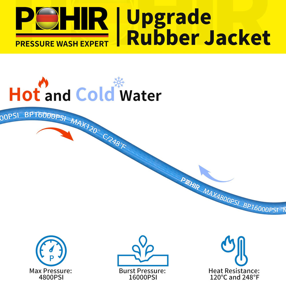 POHIR close-up wire braid showing reinforced strength and kink resistance