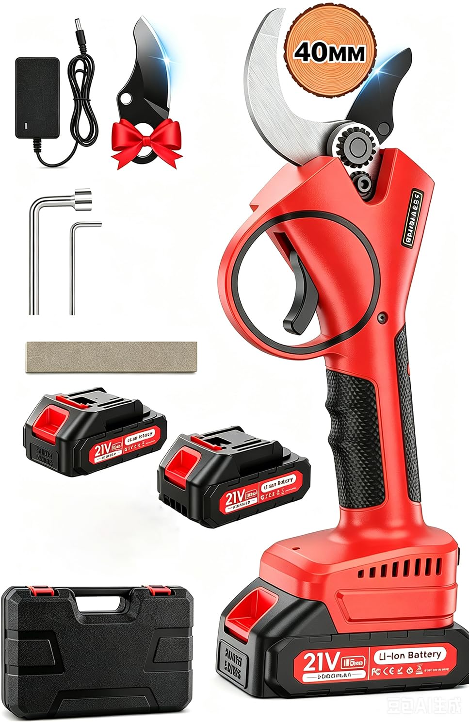 POIFL pruner front profile showing controls and compact design benefit