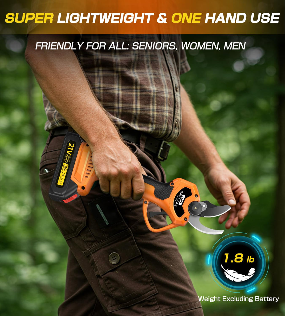 POIFL ergonomic handle with soft-grip reducing hand fatigue during use