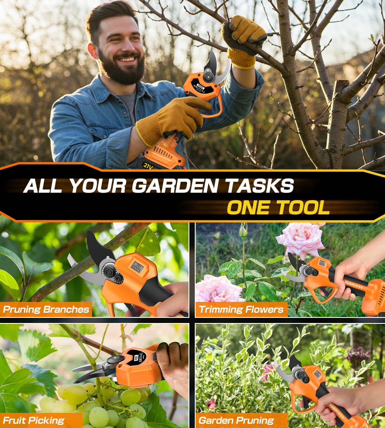 POIFL packaged pruner with accessories illustrating ready-to-gift presentation