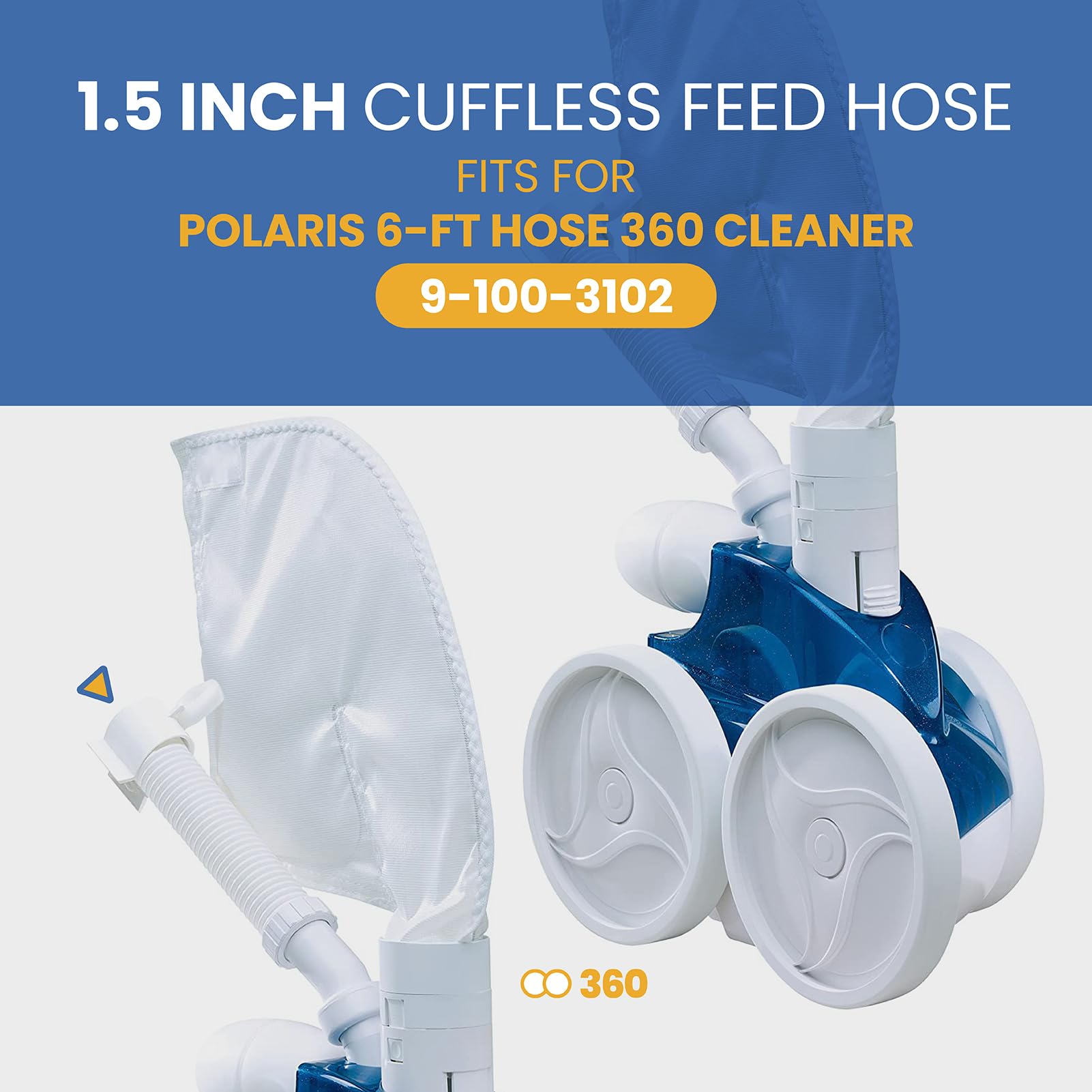 Pokin hose close-up showing polyethylene texture for durability benefit