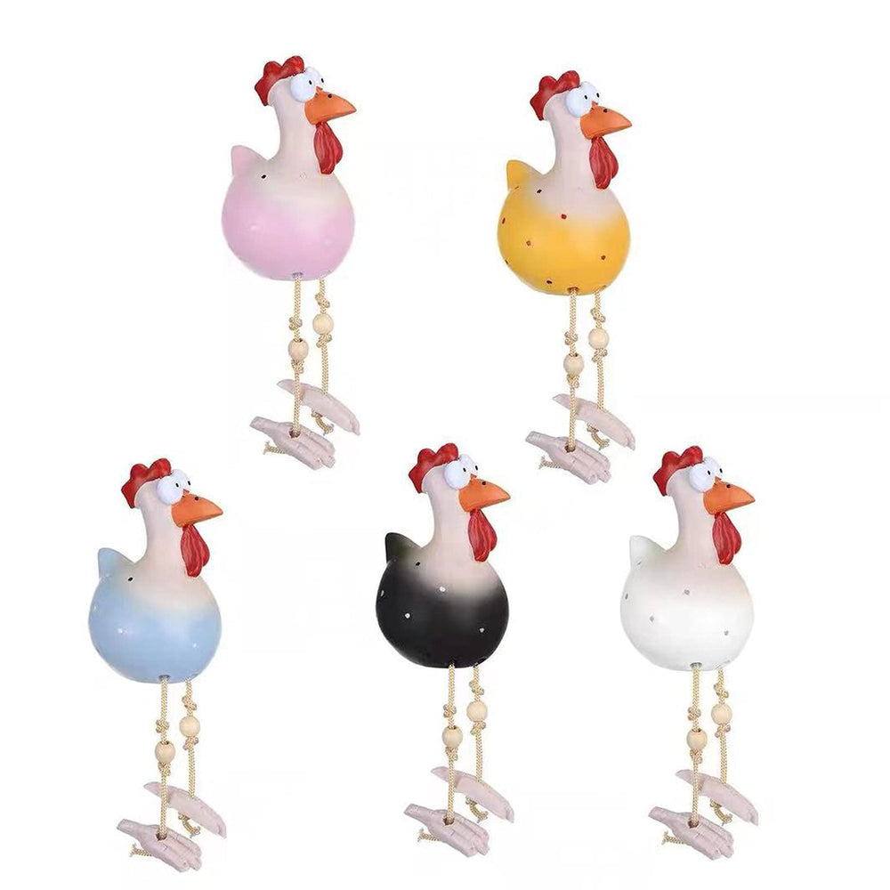 POKSAUAE roosters on a balcony railing adding whimsical curb appeal and easy styling