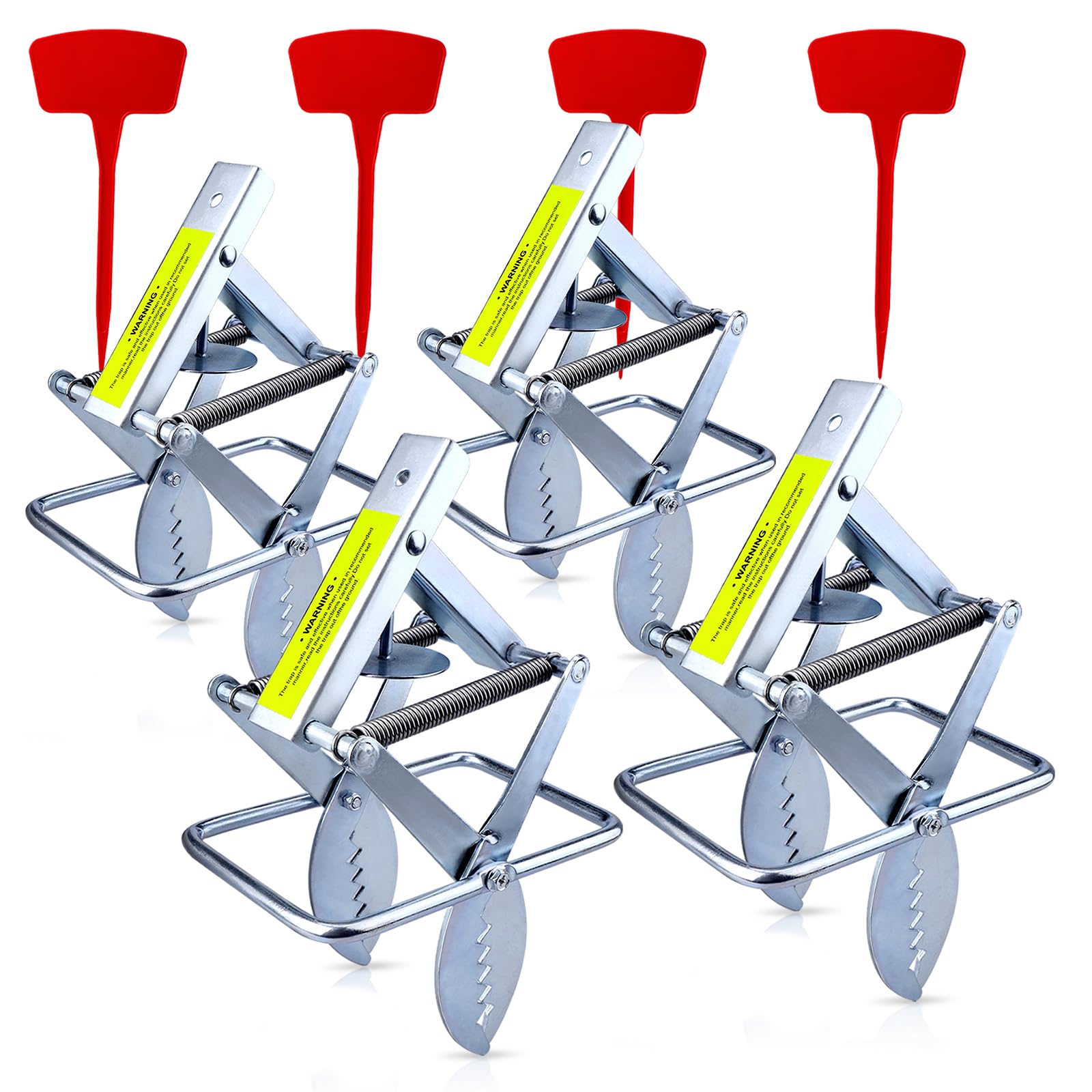 POlAFLEX front view showing four traps and packaging, durable protection