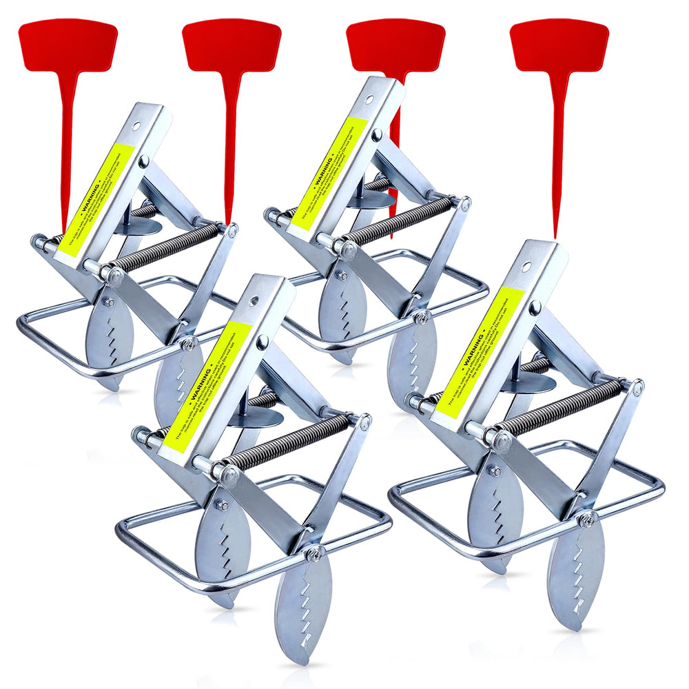 POlAFLEX front view showing four traps and packaging, durable protection