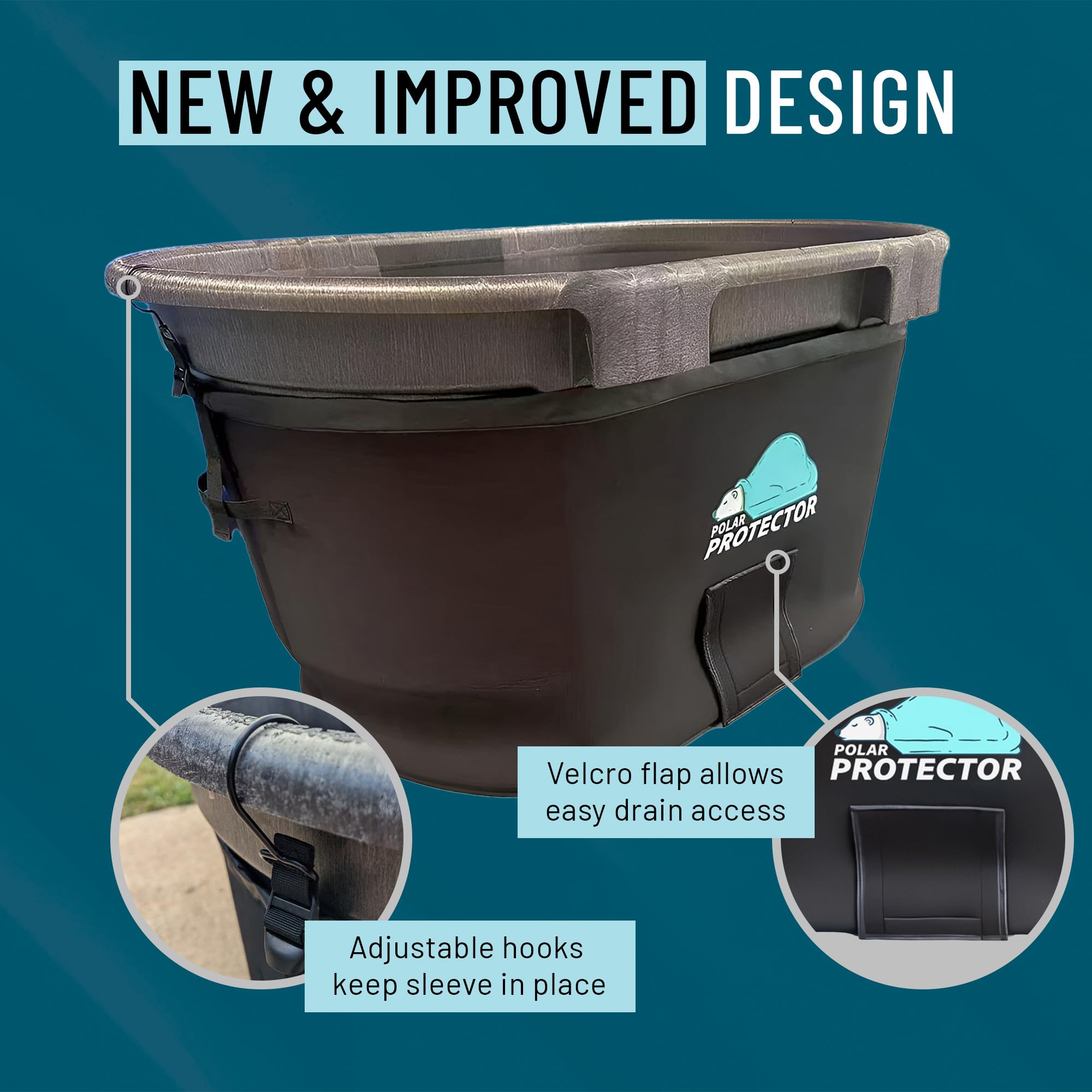 Polar Protector handle detail for easier installation and quick removal