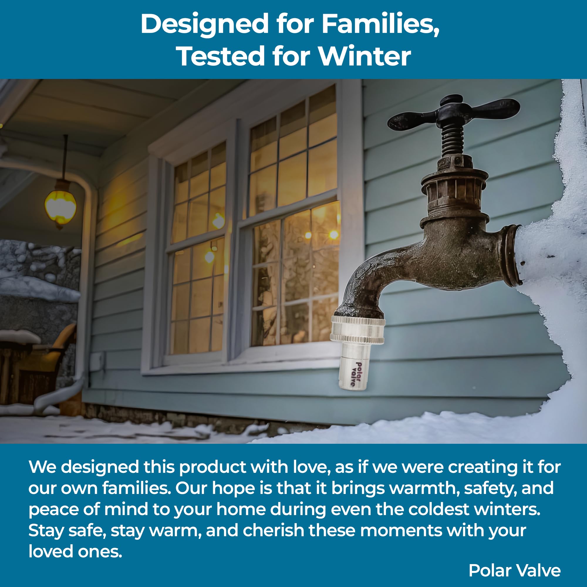 POLAR VALVE installation demonstration on faucet showing tool-free setup benefit