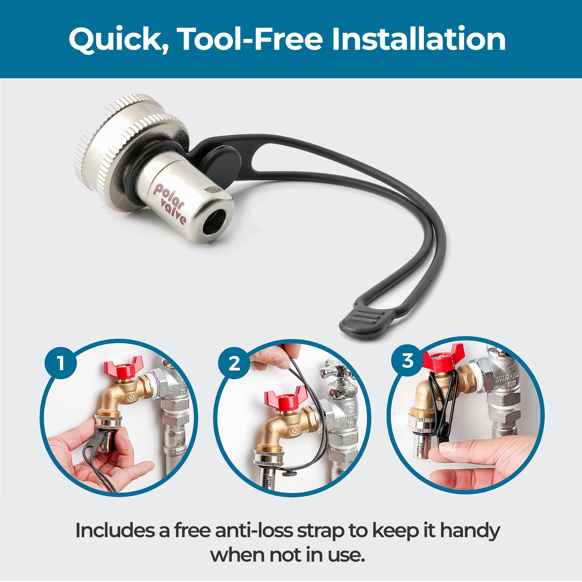 POLAR VALVE in outdoor setting showing year-round protection benefit