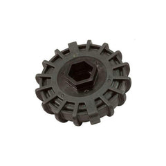 Polaris close-up of bristles texture showing durable plastic for thorough scrubbing
