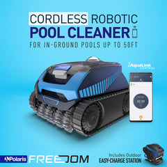 Polaris FREEDOM on Easy-Charge Station on deck for tidy charging and readiness
