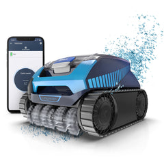 Polaris FREEDOM front view showing cleaner and benefits of cordless convenience