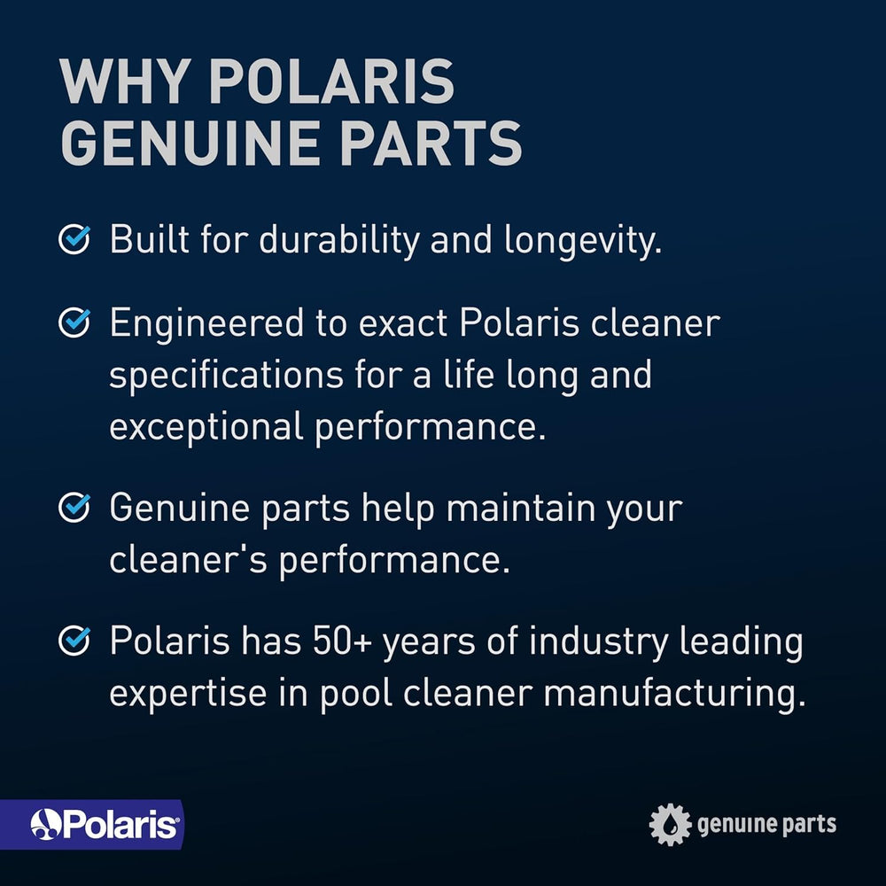 Polaris kit installed on cleaner in pool showing restored movement benefit