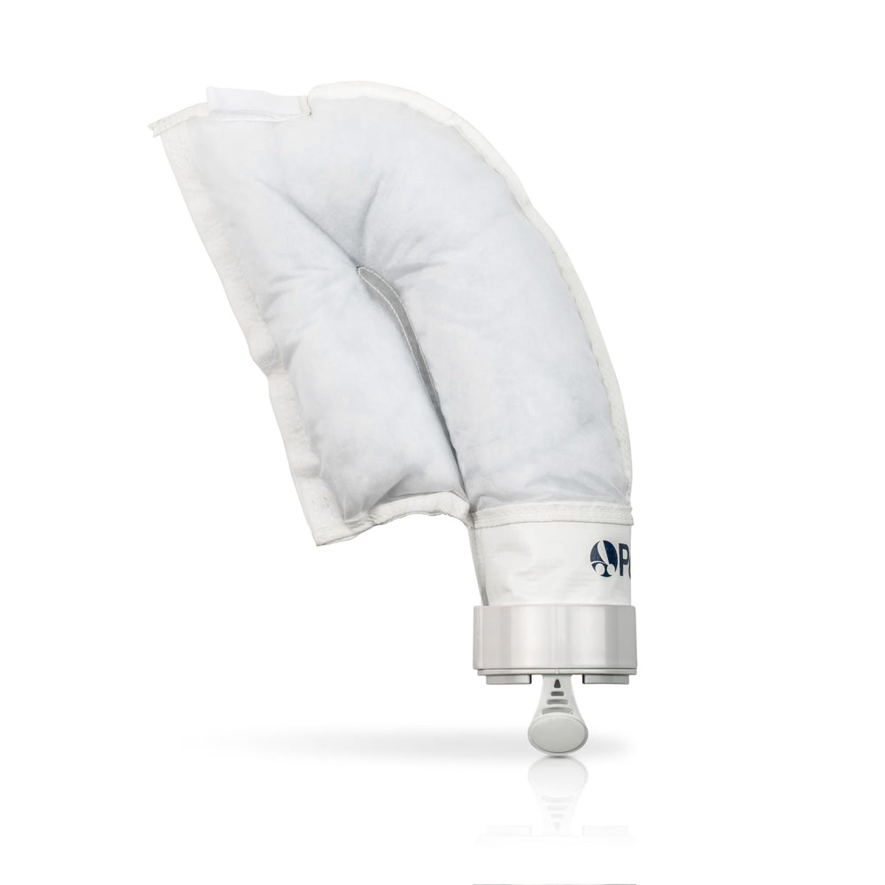 Polaris K14 front view showing Velcro closure and durable bag for reliable debris capture