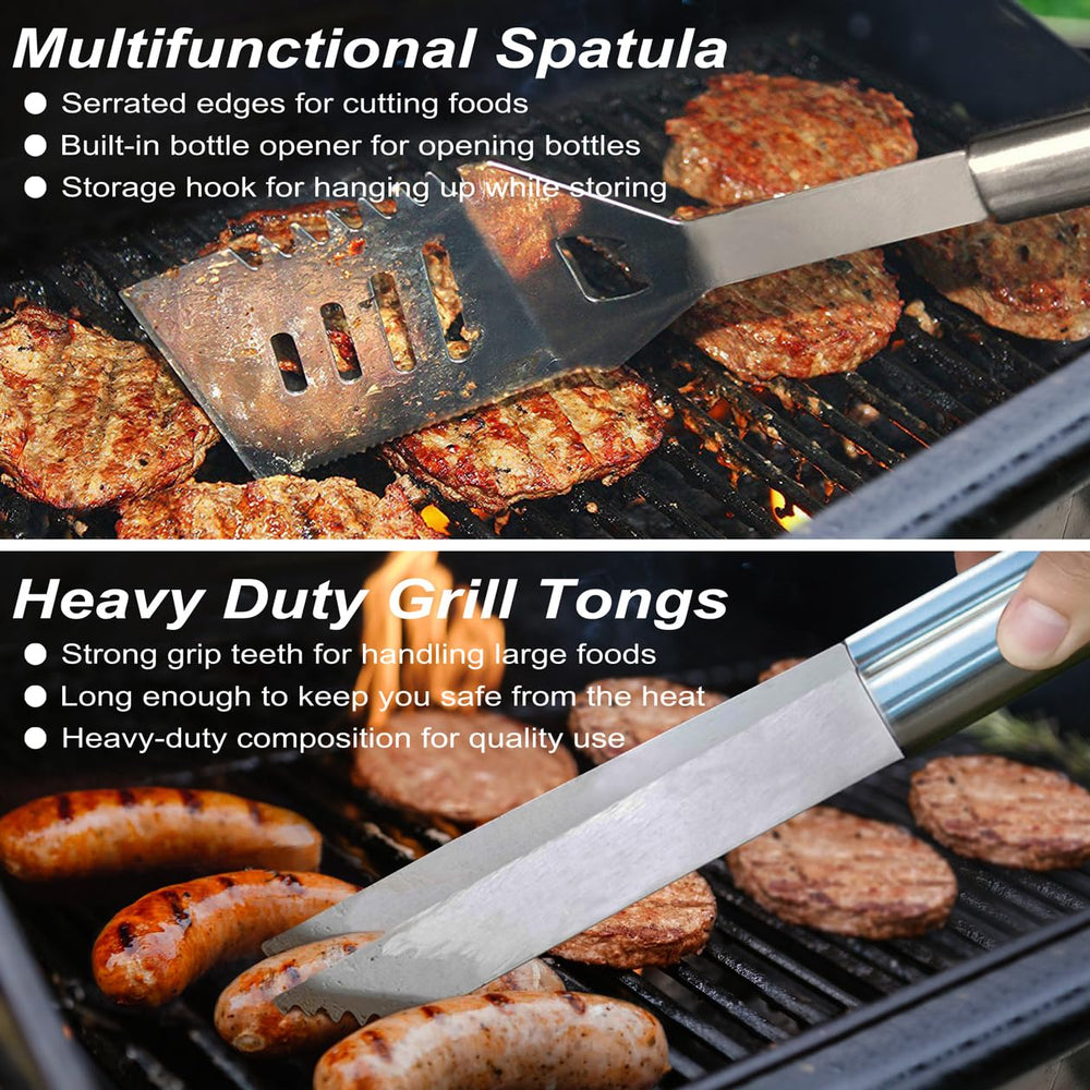 POLIGO grill brush with replaceable head highlighting easy maintenance