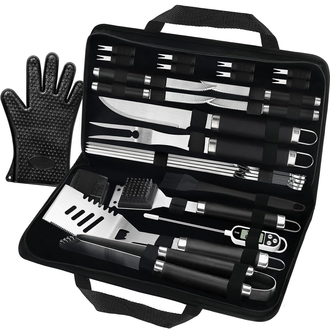 POLIGO front packaging showing full 26-piece set organized and gift-ready