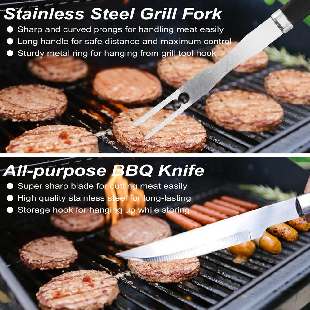 POLIGO skewers loaded with kabobs showing even cooking and presentation
