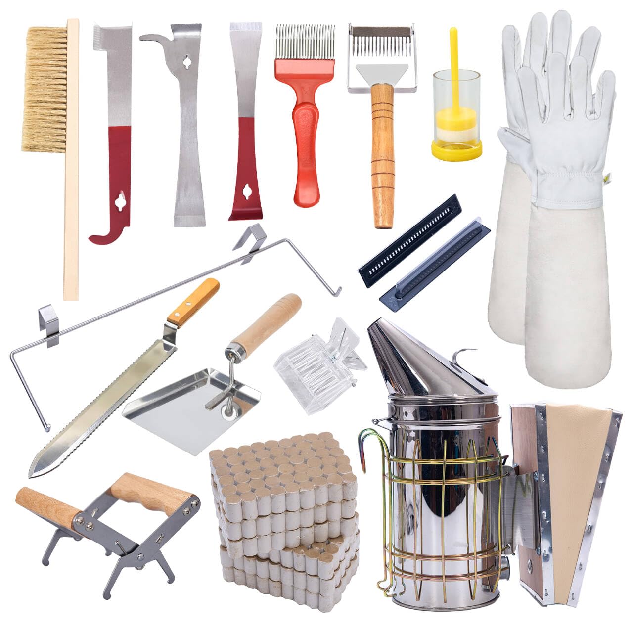 POLLIBEE front packaging showing full 22-piece kit and included items for easy identification and setup