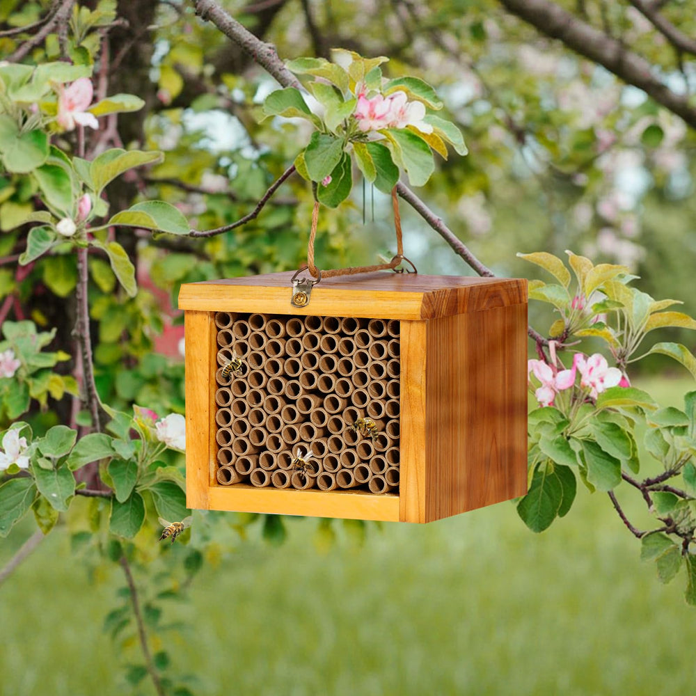 POLLIBEE hanging from a tree branch showing versatile placement and attraction