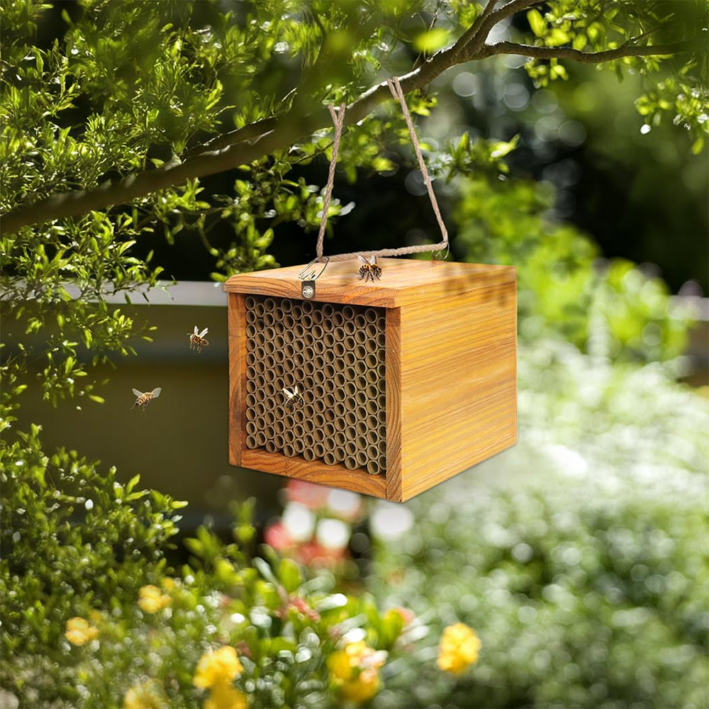 POLLIBEE inside view of tube rows showing replaceable kraft paper nesting tubes