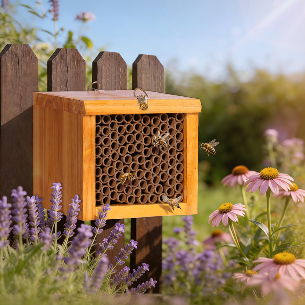 POLLIBEE held in hand for scale showing compact size and simple storage