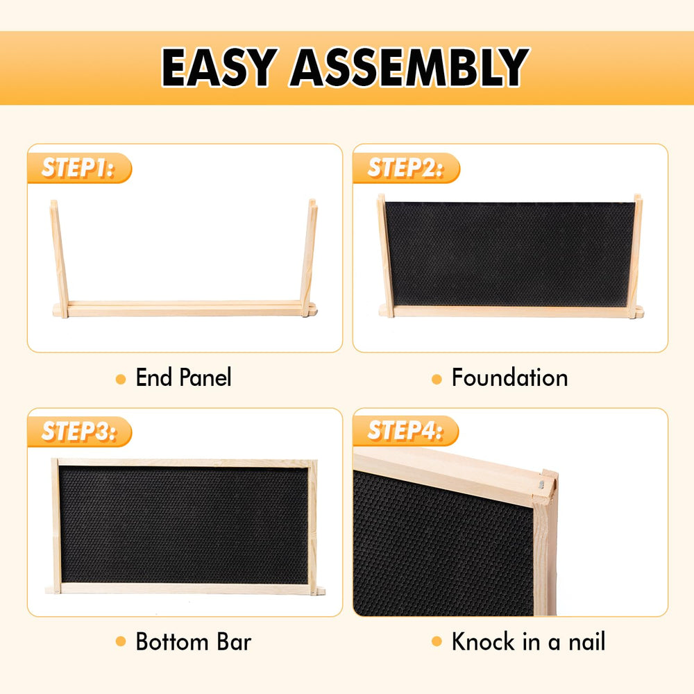 POLLIBEE frame beside ruler showing 19 x 6-1/4 inch dimensions for accurate sizing