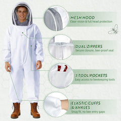 POLLIBEE smoker with fuel pouch demonstrating calm-inducing smoke for safer inspections