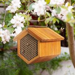POLLIBEE detailed shot of 5/16 inch tube ends for easy mason bee occupancy benefit