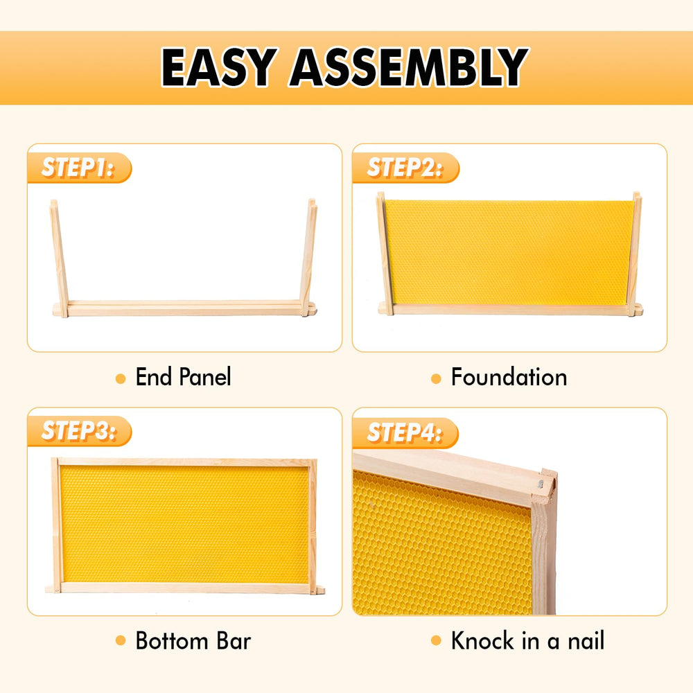 POLLIBEE bright yellow foundation highlighting easy inspection and debris visibility benefit