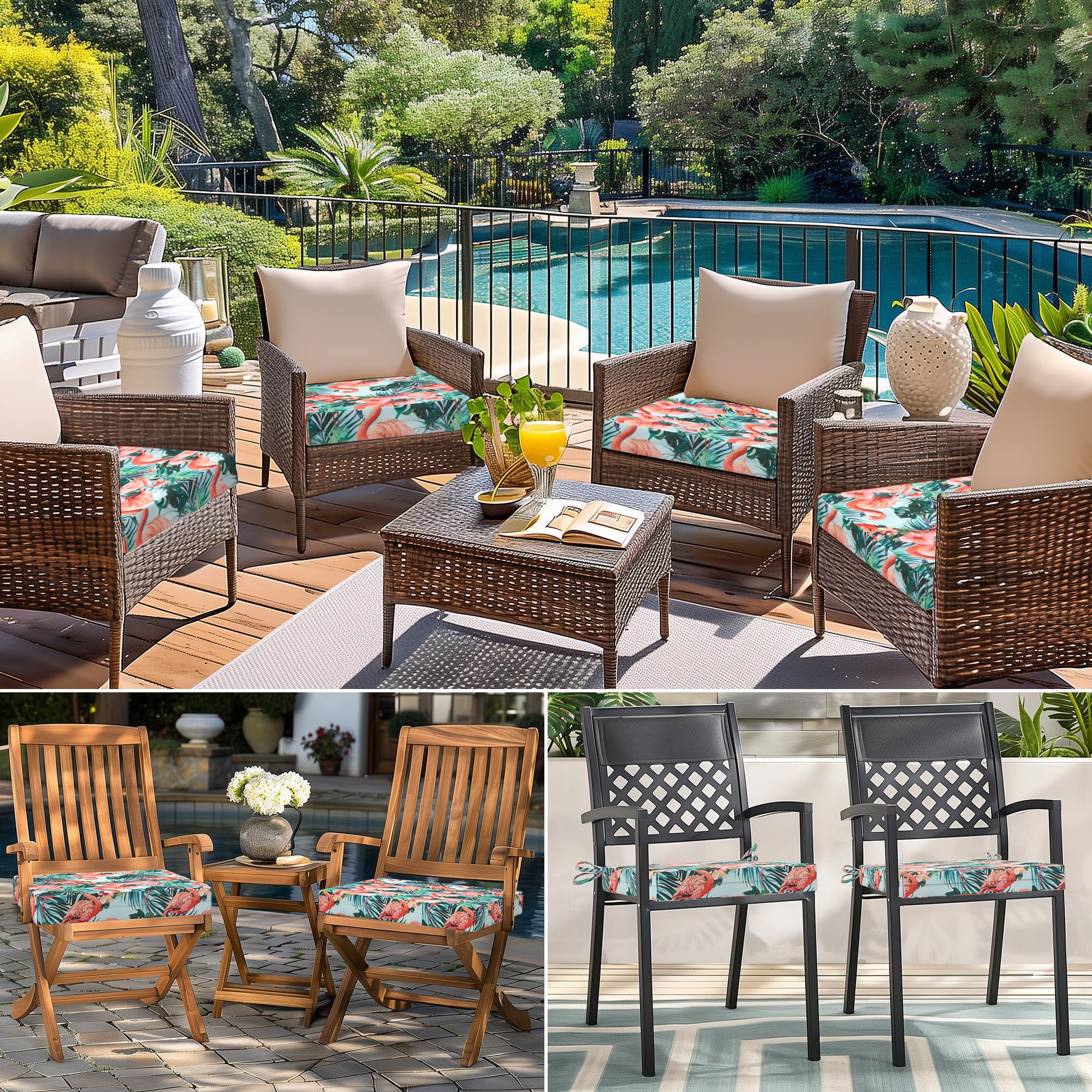 Polyaround cushions styled on outdoor patio enhancing seating comfort