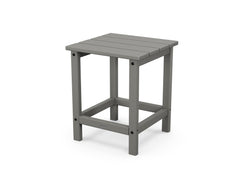 POLYWOOD front view of side table showing durable slate grey finish and stable base