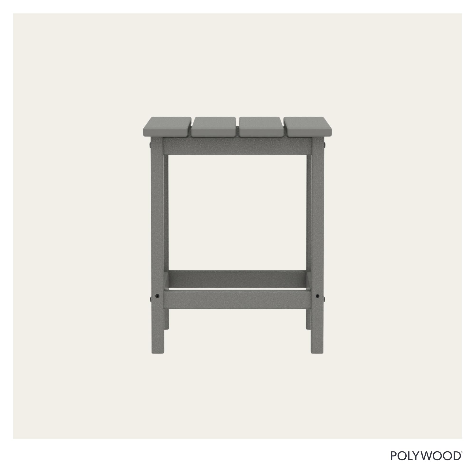 POLYWOOD slate grey lumber texture showing fade-resistant outdoor material