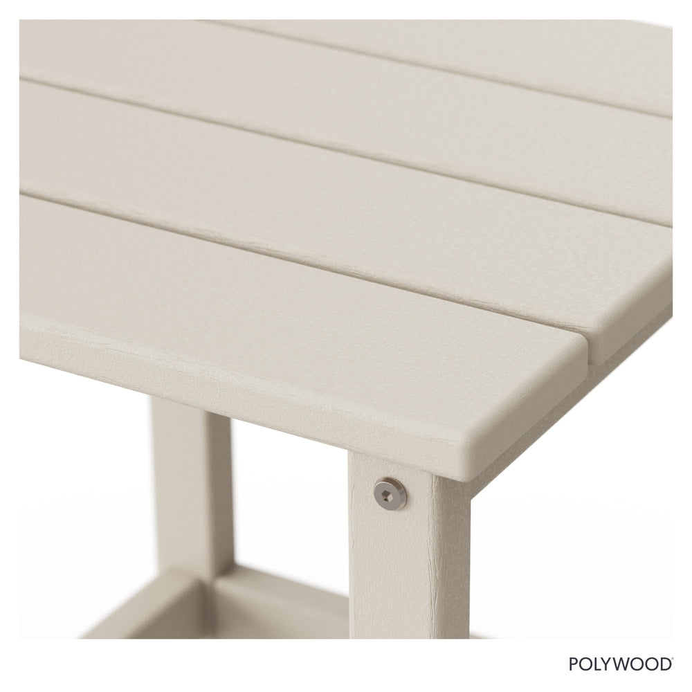 Polywood Long Island staged on coastal deck demonstrating salt-spray resistance and longevity