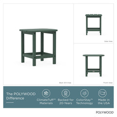 POLYWOOD leg and joinery close-up highlighting sturdy construction and weatherproof strength