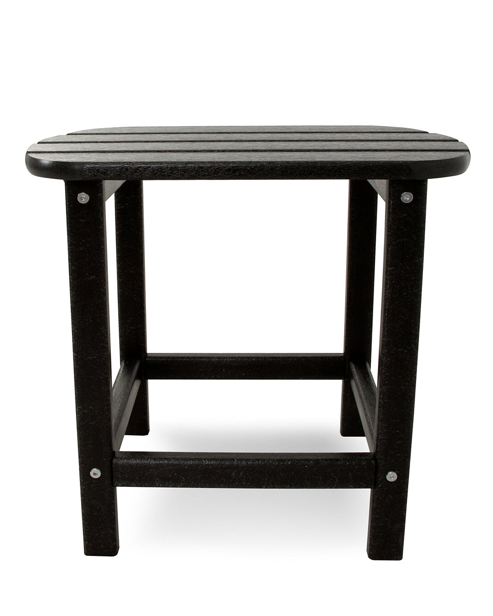 Polywood South Beach black side profile showing stable construction and finish