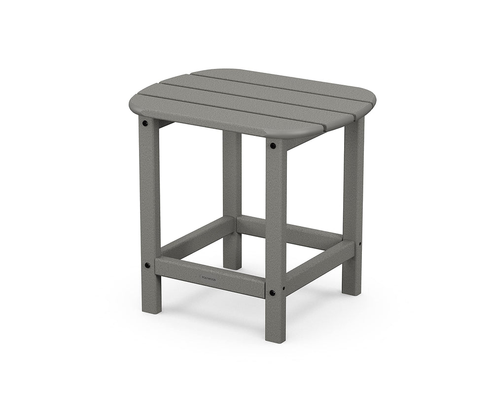POLYWOOD front view of side table showing compact footprint and stability