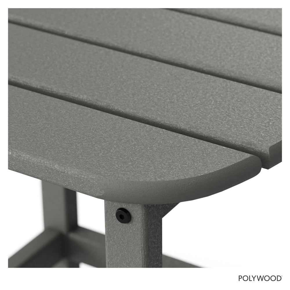 POLYWOOD table in a patio lifestyle scene illustrating outdoor durability