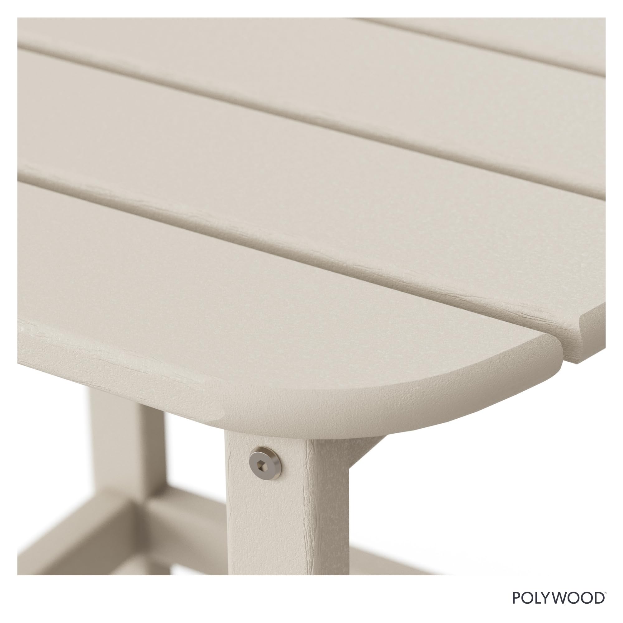 POLYWOOD close texture shot showing faux-painted wood grain and fade resistance