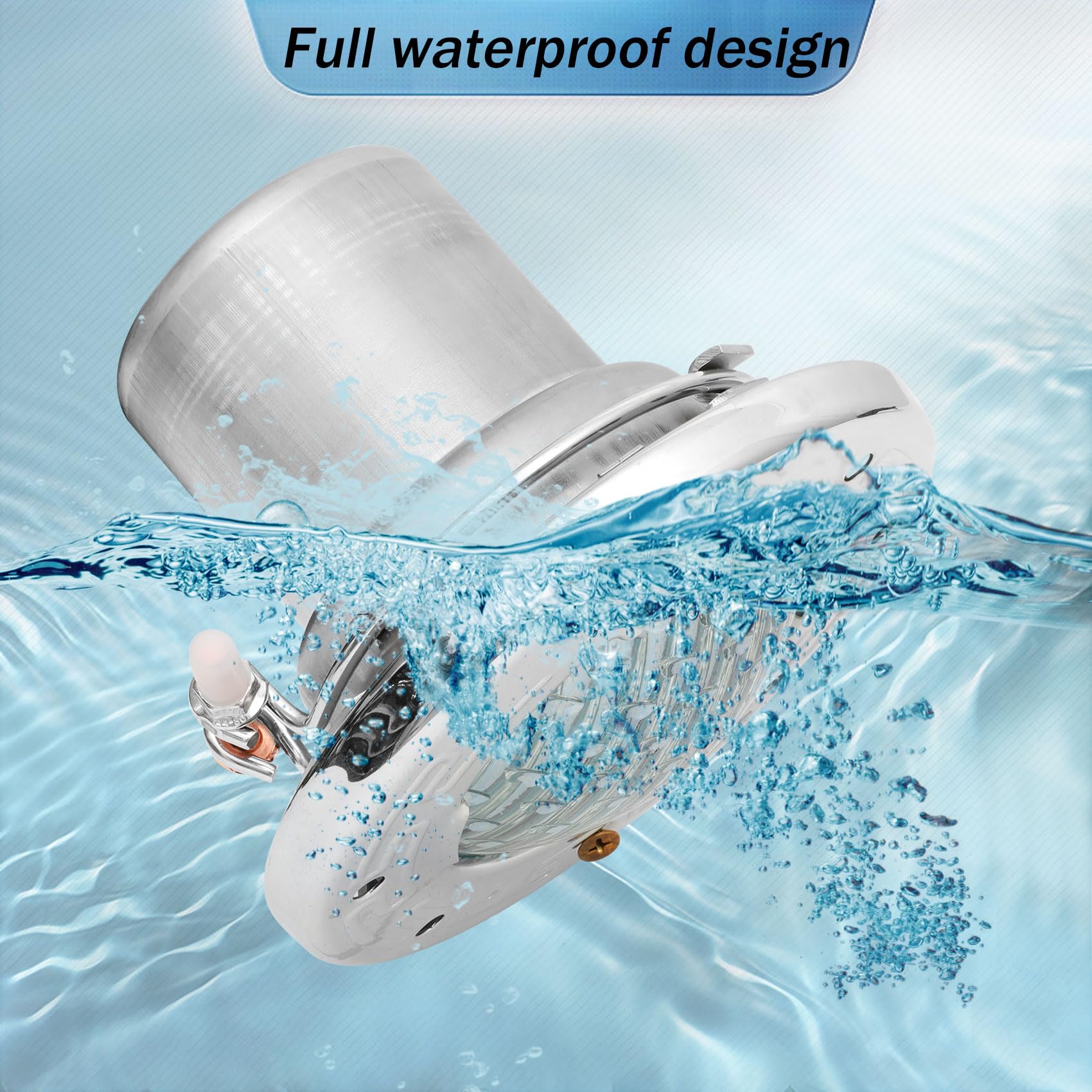 Pomeade stainless steel housing detail showing 316L corrosion resistance benefit