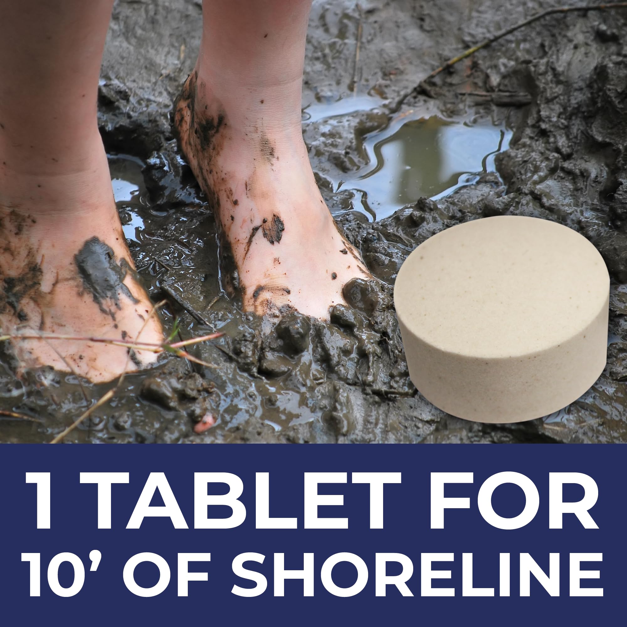 PondValue tablets in hand demonstrating easy toss-and-apply convenience