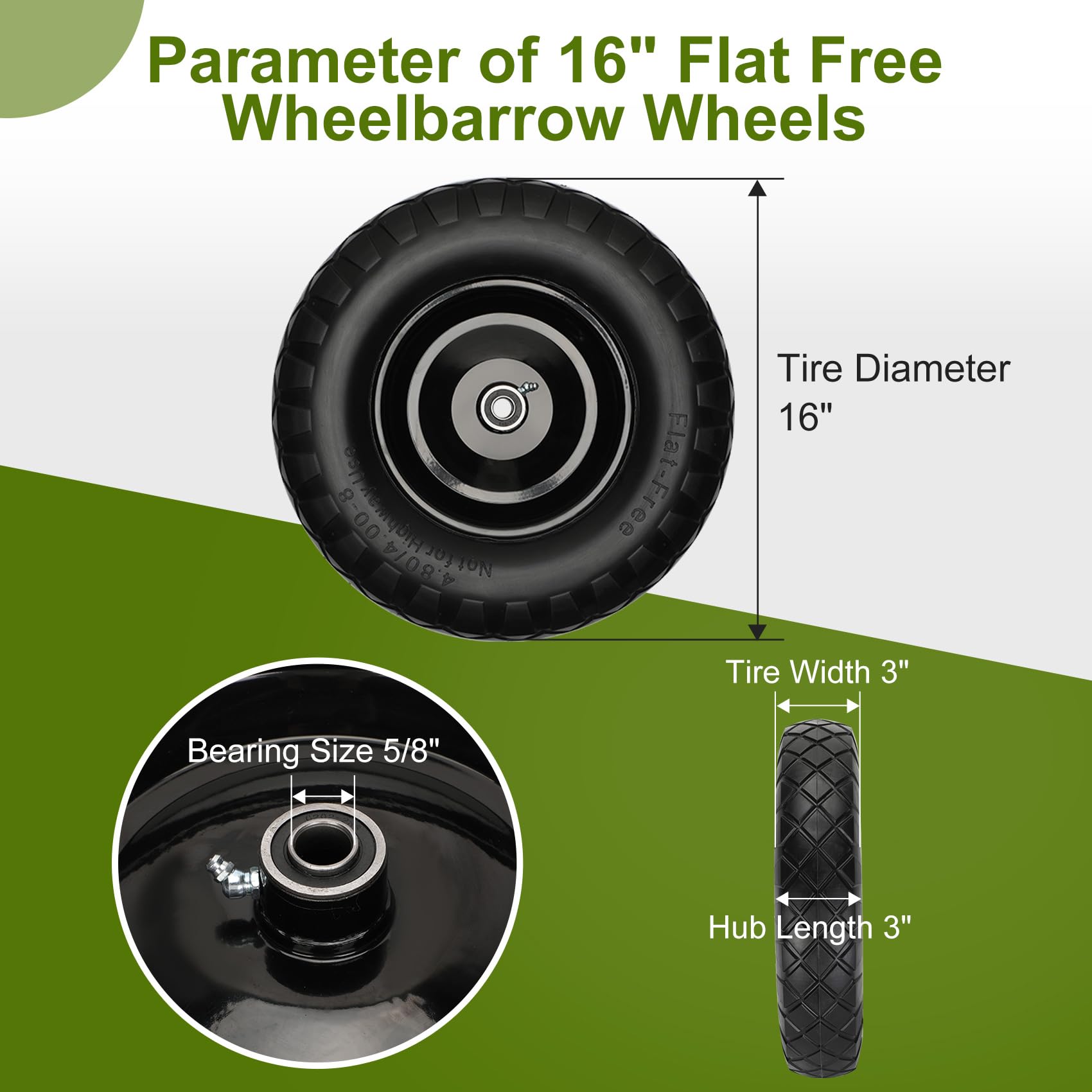 Pontuss close-up of polyurethane tread highlighting puncture resistance benefit